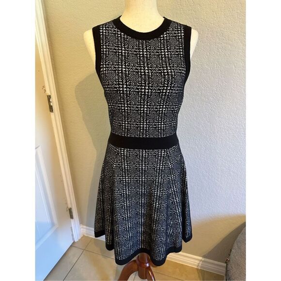 Kate Spade Out West Mod Plaid Knit Sweater Swing Dress Size Small OUMU1094 - Picture 3 of 13